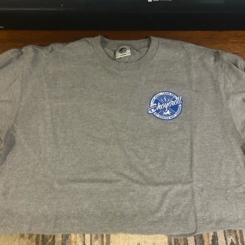 Shoyoroll t-shirt. gi = muscle prison.